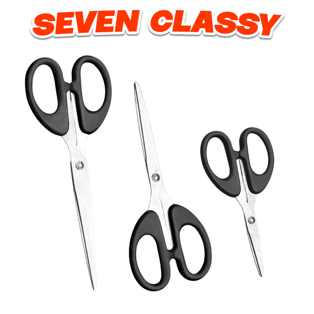SC - Gunting Kertas Hitam Stainless Steel H1055 Super Tajam Gunting Rambut Ukuran Besar Sedang Dan K