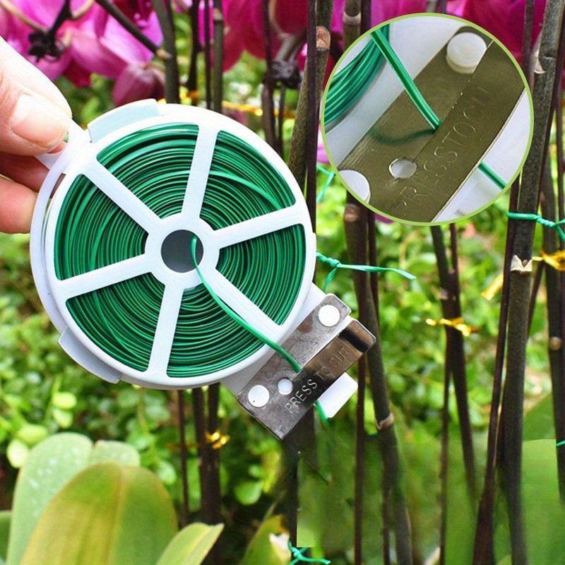 【Ready】Twist Tie/Garden Twist Tie /Green Coated Wire Twist Tie / Kabel Tie Pengikat Tanaman 20/50/10