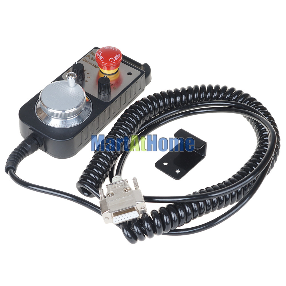 CNC 4 Axis MPG Pendant Controller CHP004S100L002 with E-stop Button for CNC Lathe and Milling Contro