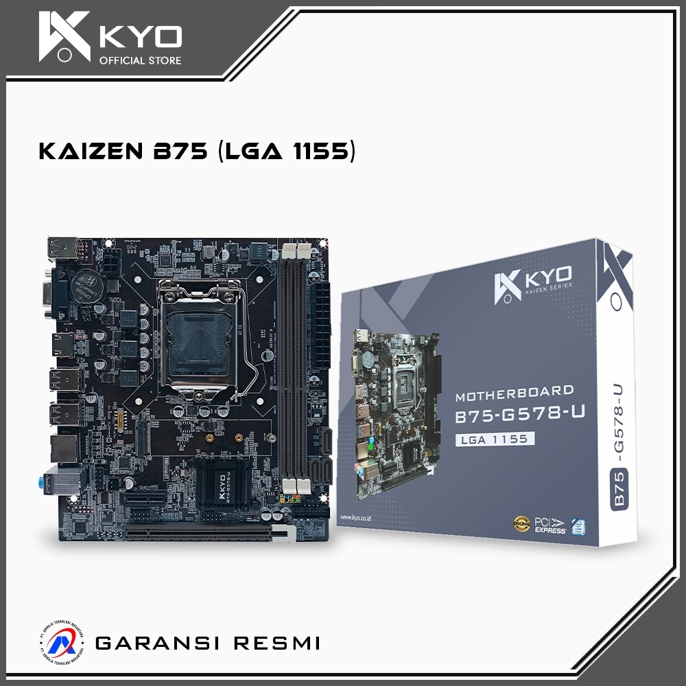 KYO Kaizen Motherboard B75 M.2 nvme LGA1155 ddr3 B75 Mobo B75