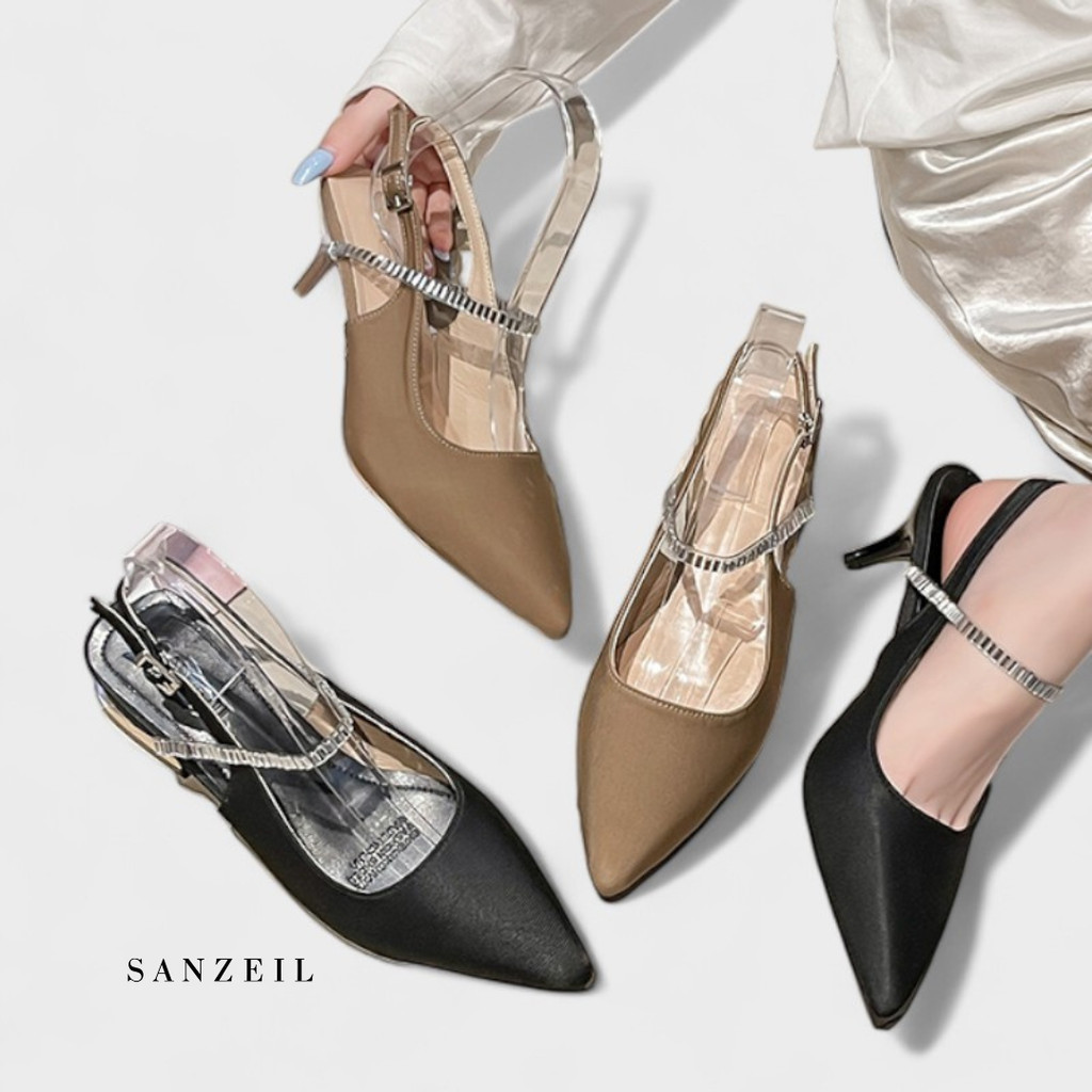 Heels Wanita 3cm dan 6cm GO5130 Heels Tali