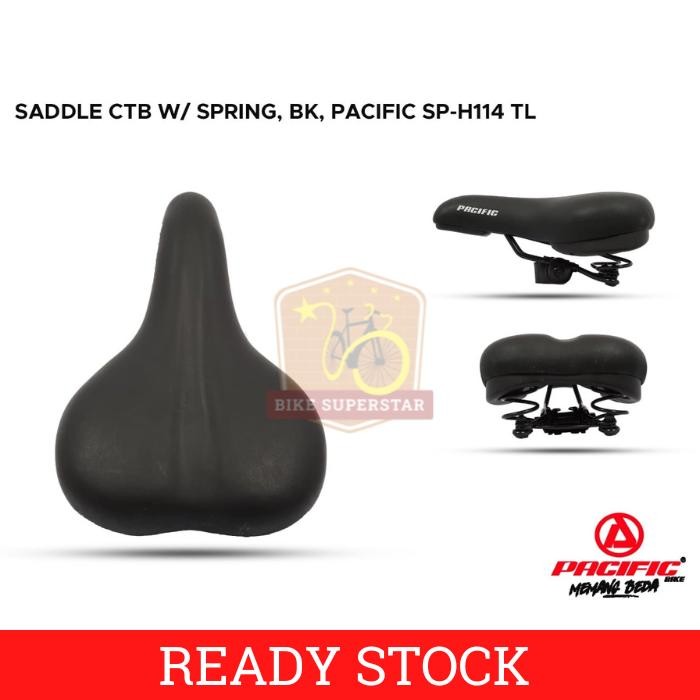 Sadel Per Jok Sepeda PACIFIC SP-H114 MTB Gunung Lipat Keranjang CTB Jengki