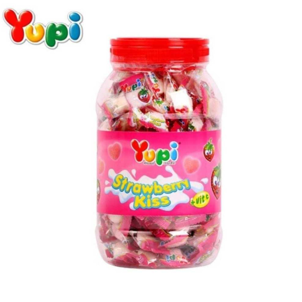 PERMEN VIRAL YUPI TOPLES KISS STRAWBERRY