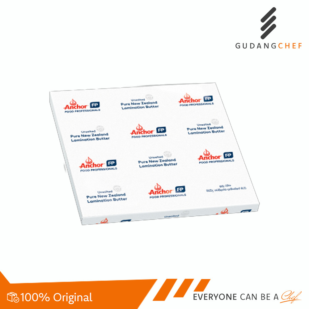 salmacalaris NEW ANCHOR BUTTER SHEET UNSALTED 1KG - Butter Siap Pakai untuk Pastry, Croissant