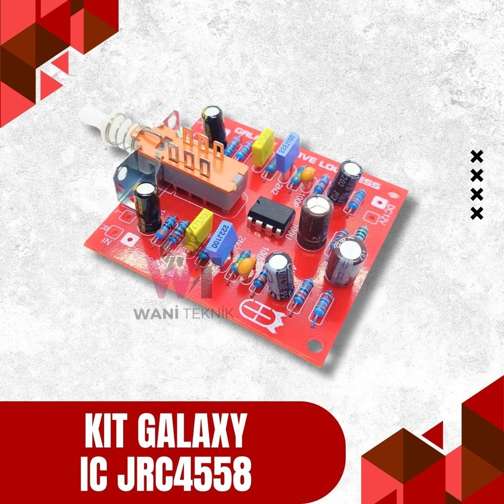 Kit Audio Galaxy JRC4558 Modul Ampli Galaxy – IC JRC4558 untuk Audio Rumahan