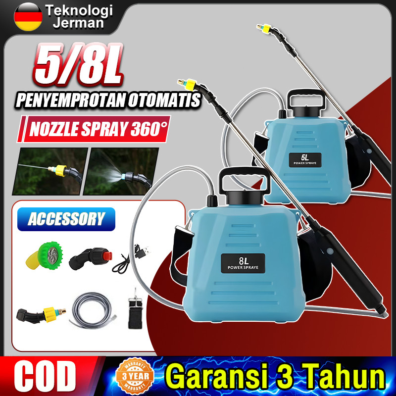 Reaim Semprotan Type 5/8 Liter Elektrik Semprotan Tanaman - Penggantian Beberapa Kepala