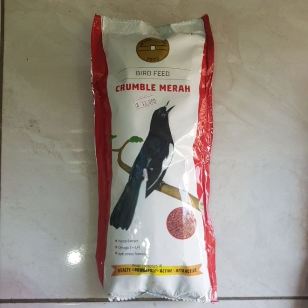 GOLD COIN CRUMBLE MERAH PAKAN BURUNG MURAI BURUNG KACER GOLD COIN