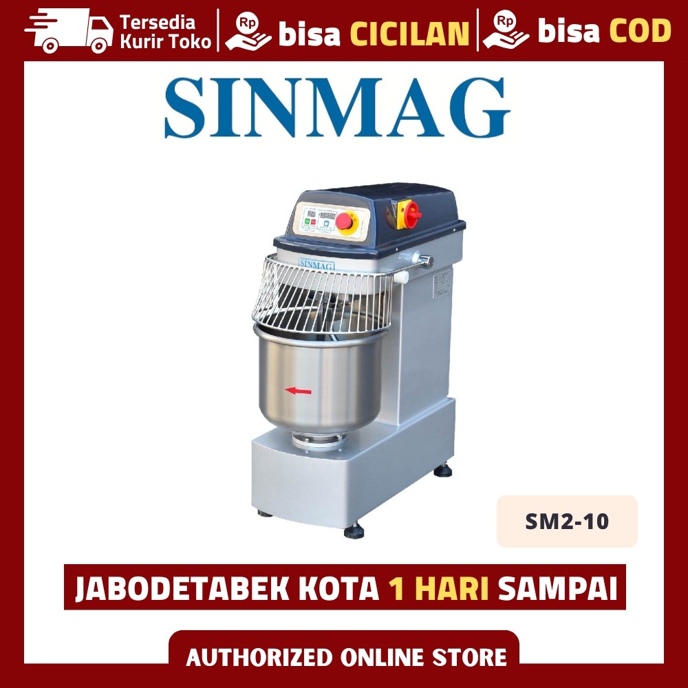 Spiral Mixer Sinmag SM2-10 Mixer Roti 10 Liter Original