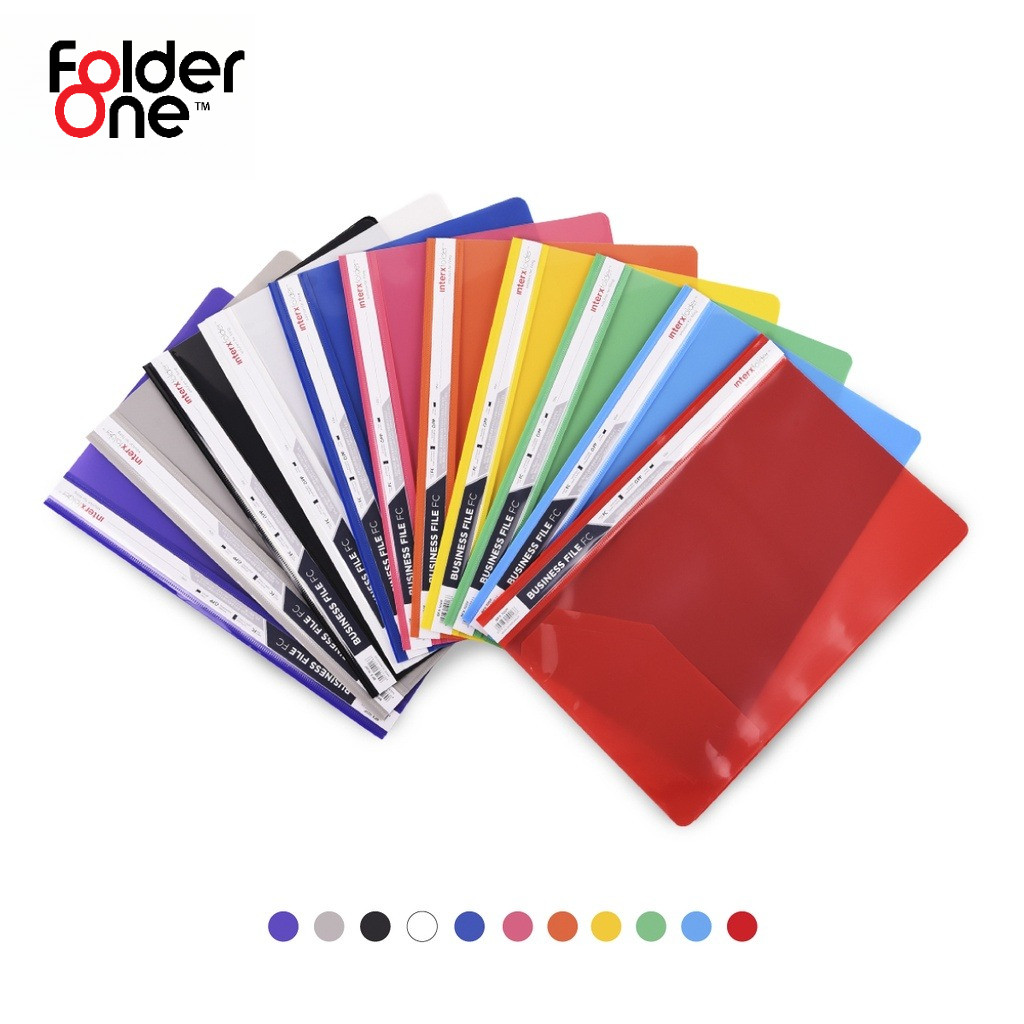 InterX Folder Business File /  Map Arsip / Penyimpanan Dokumen Acco Snelhecter Folio (F4)