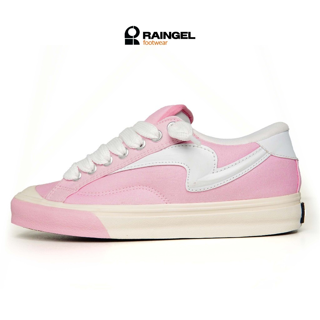 RAINGEL BIGMAX WHITE PINK- Sepatu Local Brand Original - White Pink