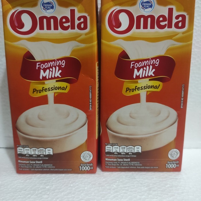 Susu UHT Omela Foaming MIlk 1 ltr