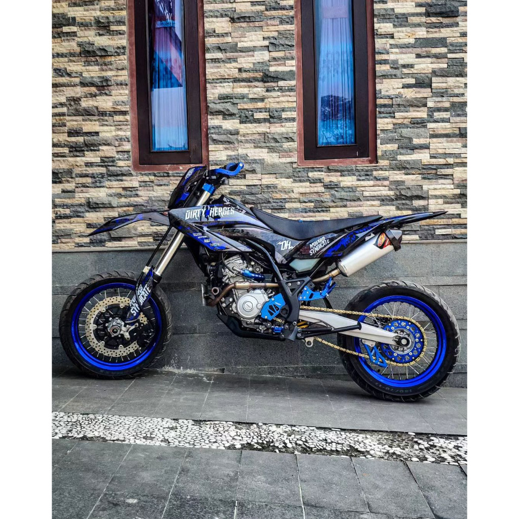 decal wr 155 full body dirty heroes biru hitam terbaru