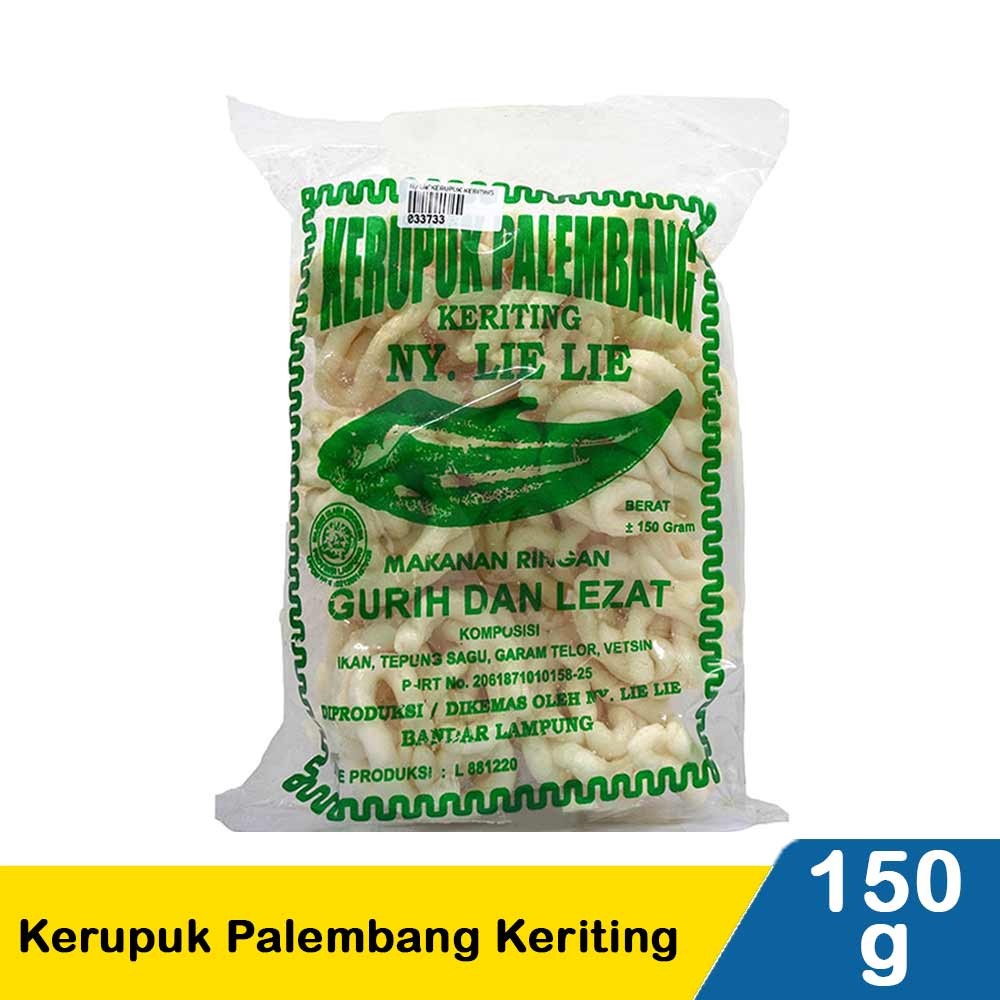 NY. LIE LIE KERUPUK PALEMBANG KERITING  150g