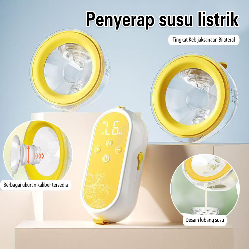 2Pcs/Set Pompa Payudara Listrik Handsfree Pompa Payudara Bilateral/Portable Pompa Payudara Wireless 