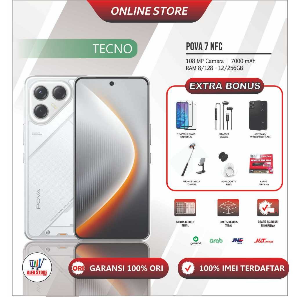 Tecno Pova 7 5G NFC ram 8/256gb ram 8/128gb pova7 4G ram 8/256 pova7 4G ram 8/128 Garansi Resmi