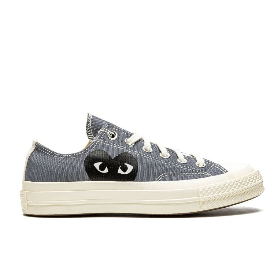 Converse 70s CTAS LOW x CDG PLAY Steel Grey Authentic 100%