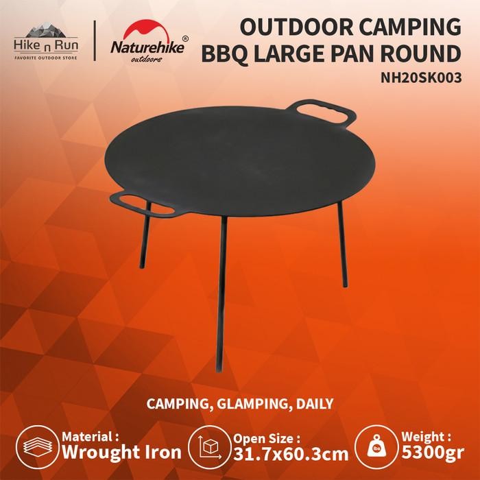 Grill Pan Naturehike NH20SK003 Iron BBQ Pan - Round