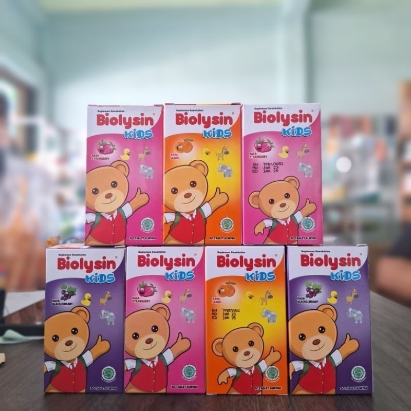 Biolysin Tablet Kunyah Multivitamin Untuk Anak @30 tablet - ABO