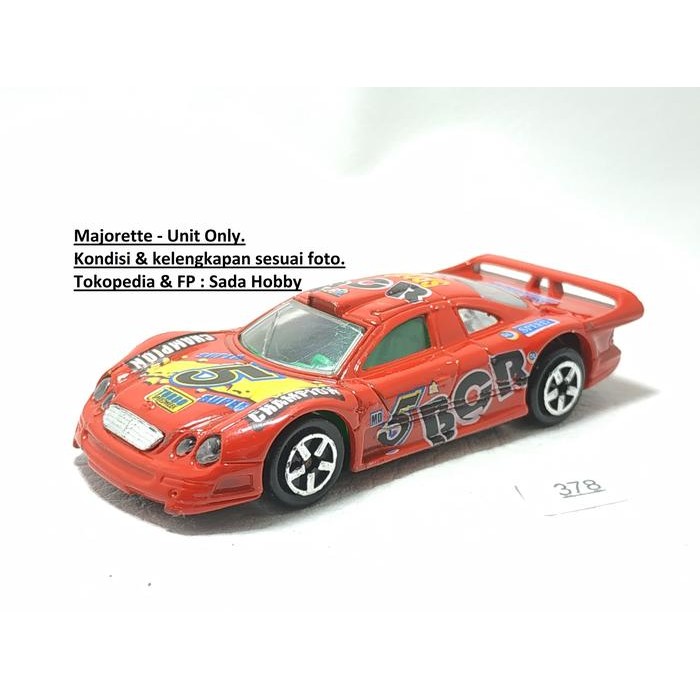 HW  Diecast Majorette Mercedes Benz CLK GTR Merah Loose