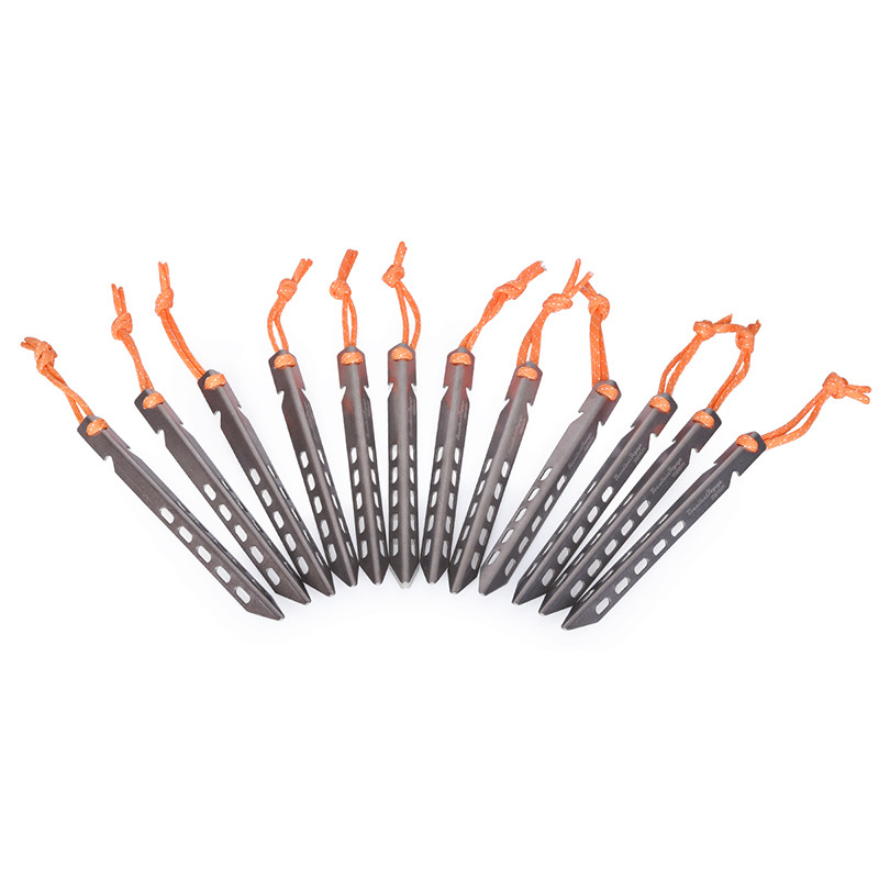 Titanium Tent Pegs Ultralight Tent Stakes Tent Pins Outdoor Tent Accessories Heavy Duty Tent Nails