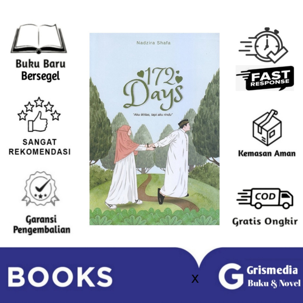 Buku Novel 172 Days - Nadzira Shafa Terbaru