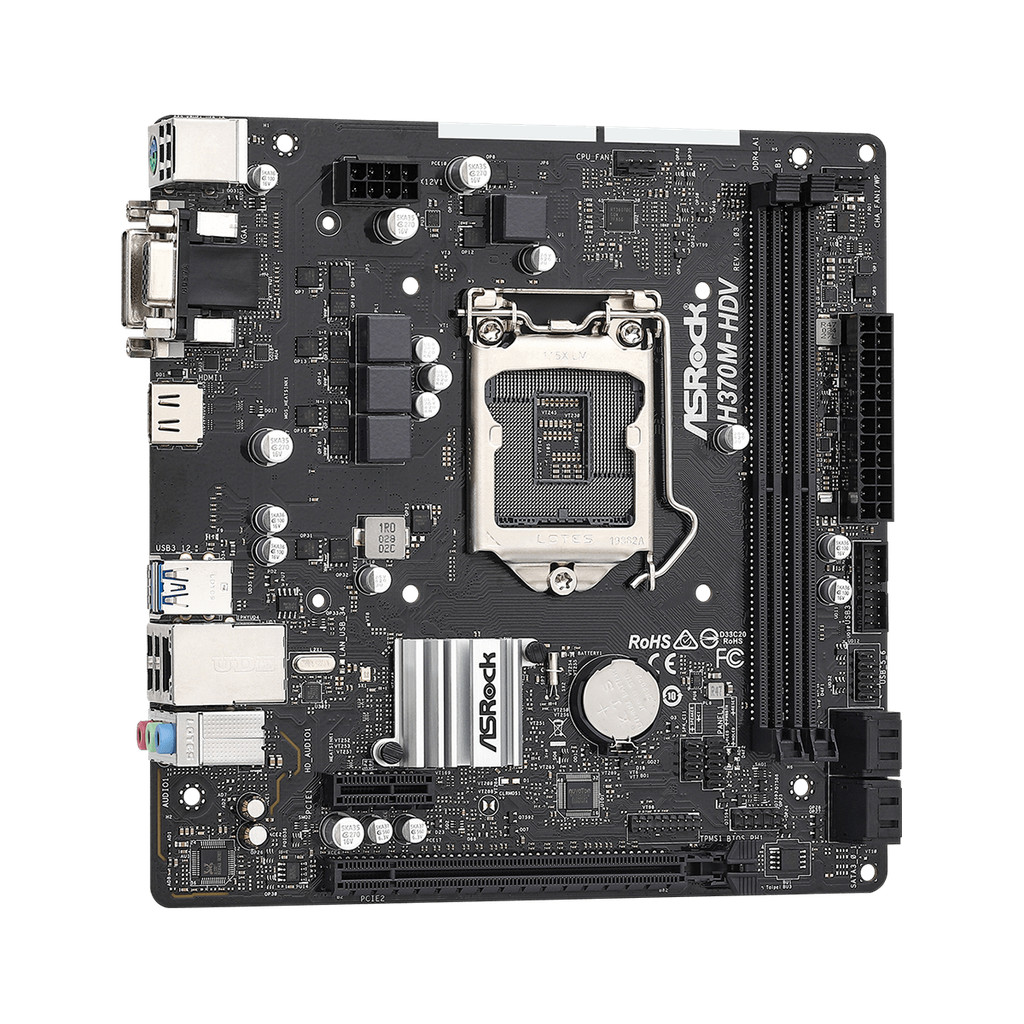 ASROCK H370M-HDV Motherboard Intel H370 LGA 1151 DDR4 64GB Micro ATX support i5-9400 i3-8100 i7-9700