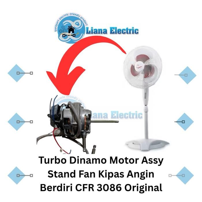[VELFOX] Dinamo Kipas Angin StandFan TURBO CFR 3086 / Motor Kipas Angin Berdiri Turbo CFR-3086 Mesin
