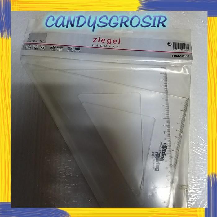 Penggaris Segitiga Rotring Ziegel Set 23/33cm (819323/333)