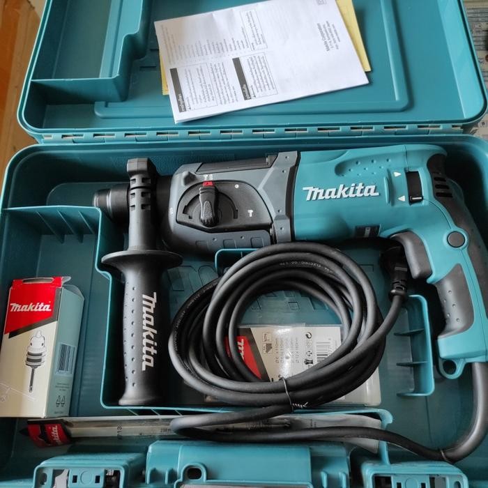 Bor Beton MAKITA HR 2470X5 3 fungsi Rotary Hammer Drill SDS Plus Bobok