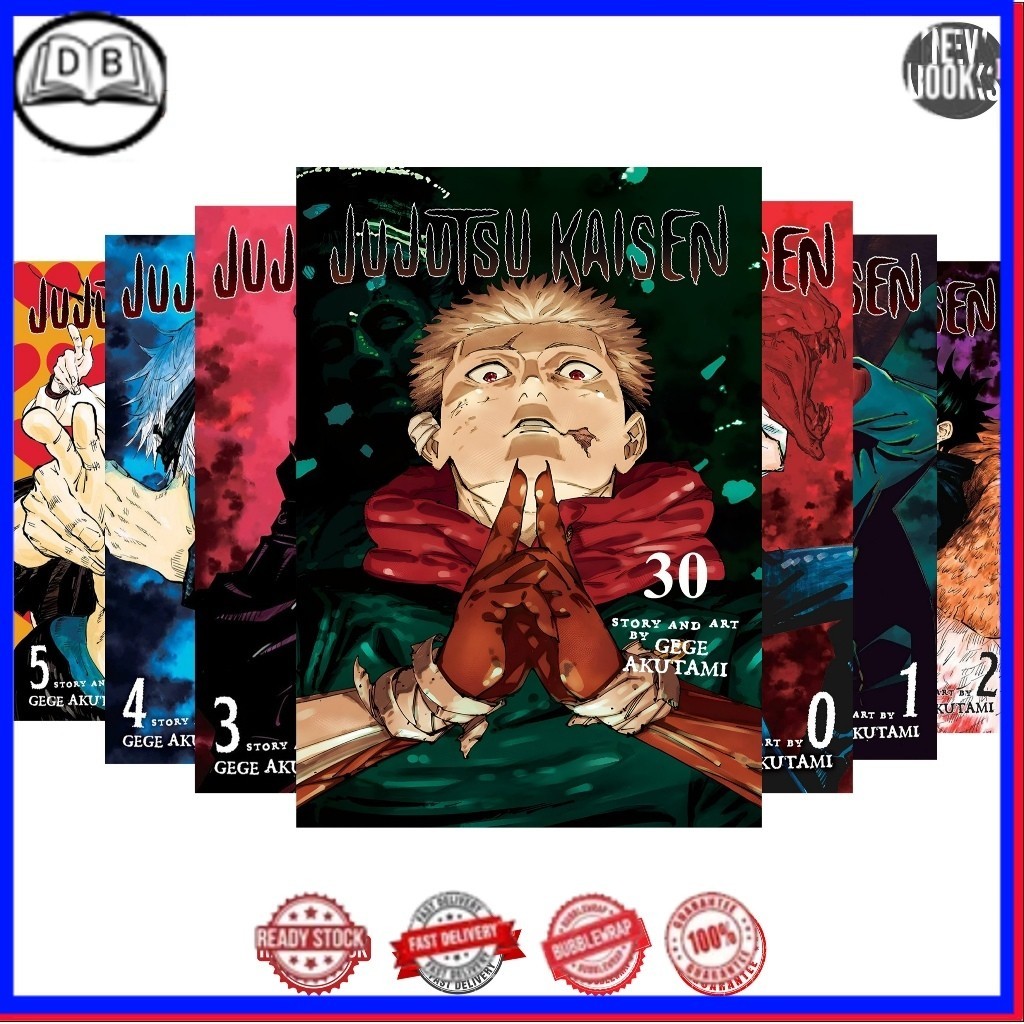 Manga Jujutsu Kaisen, Vol 0-30  (English)