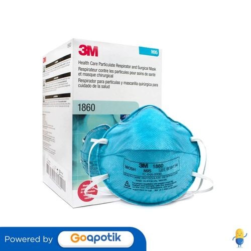 3m 1860 Masker N95 Box 20 Pcs