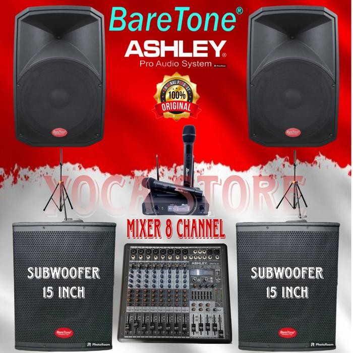 Paket Karaoke Baretone 15 Inch Max 15 Ma 2 Subwoofer Baretone 15 SW15