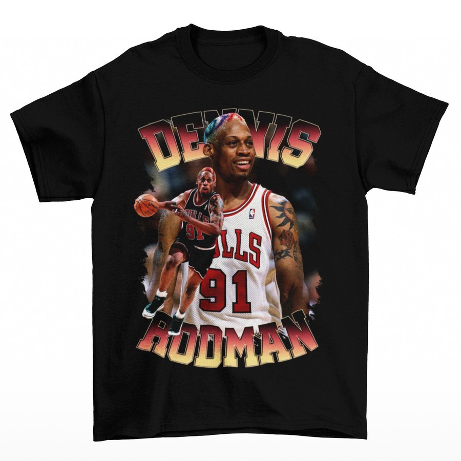 T-Shirt Kaos Basket Rodman - 91