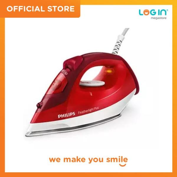 PHILIPS Setrika Uap l Steam Iron 800 Watt 160 ML GC1424/45 RED
