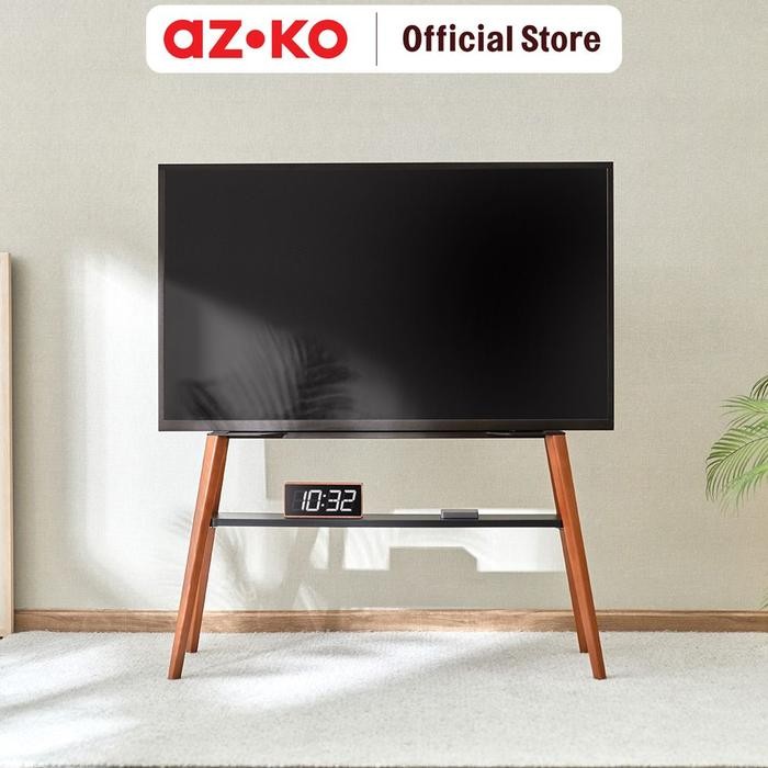 KRISBOW VERTA RAK TV 43-75 INCI - HITAM/COKELAT