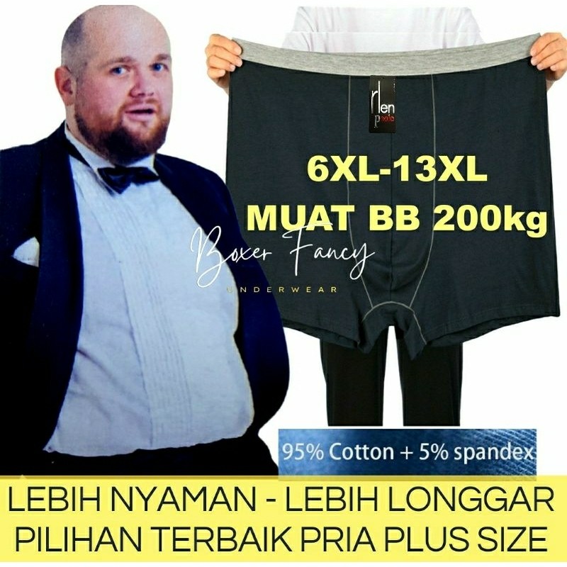 SST -  Pria Jumbo - Celana Dalam Big Size - Boxer Jumbo  6XL 7XL 8XL 9XL