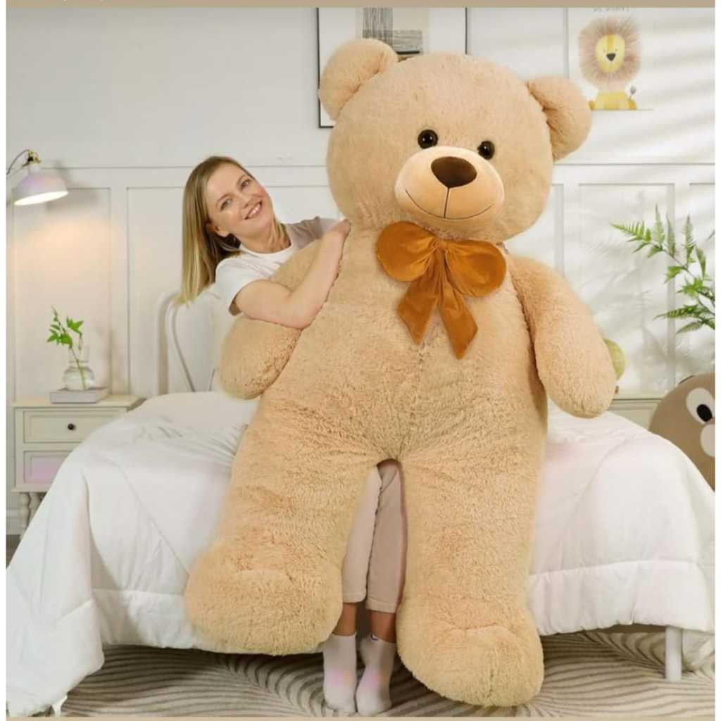 Boneka Besar 2 Meter SNI Beruang Teddy Bear Besar 1,6 Meter lucu buat kado Tedy Lembut Gemoy