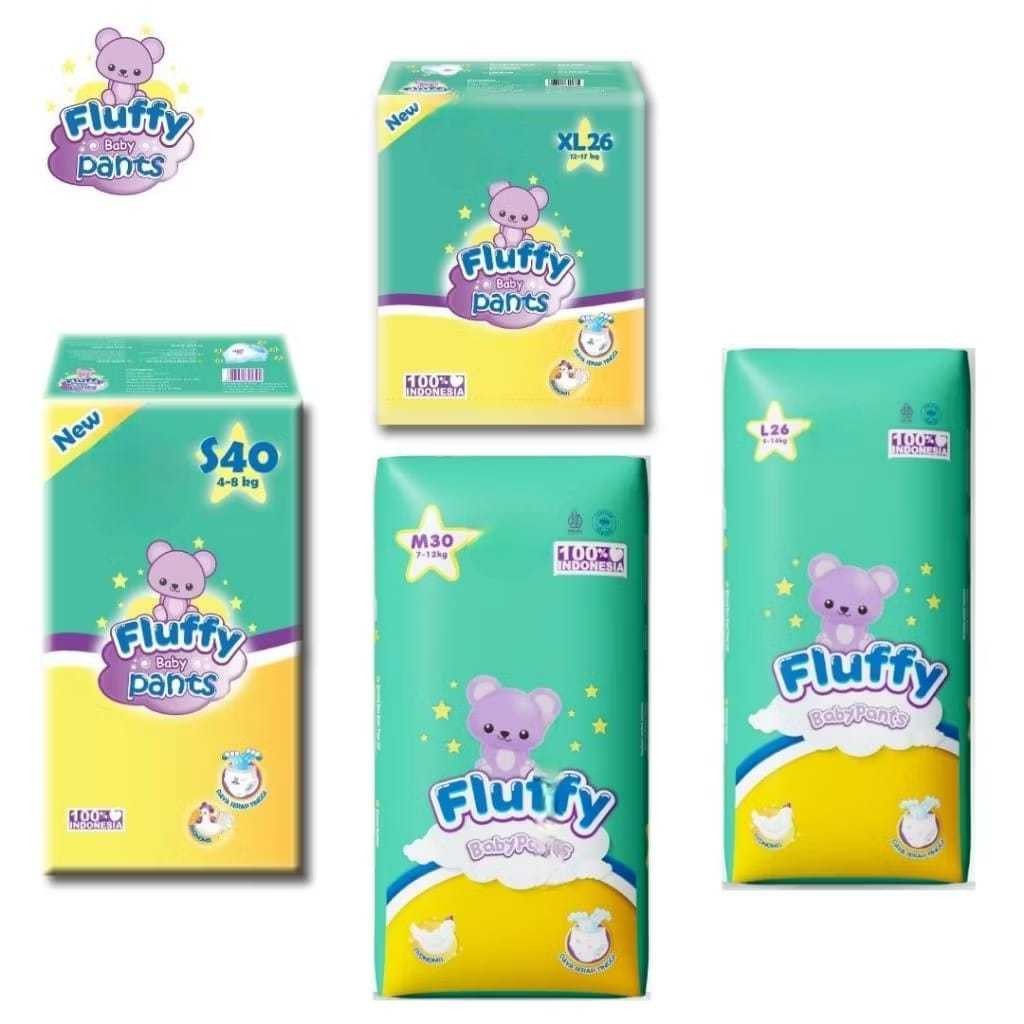 FLUFFY popok bayi celana pants baby diapers murah promo