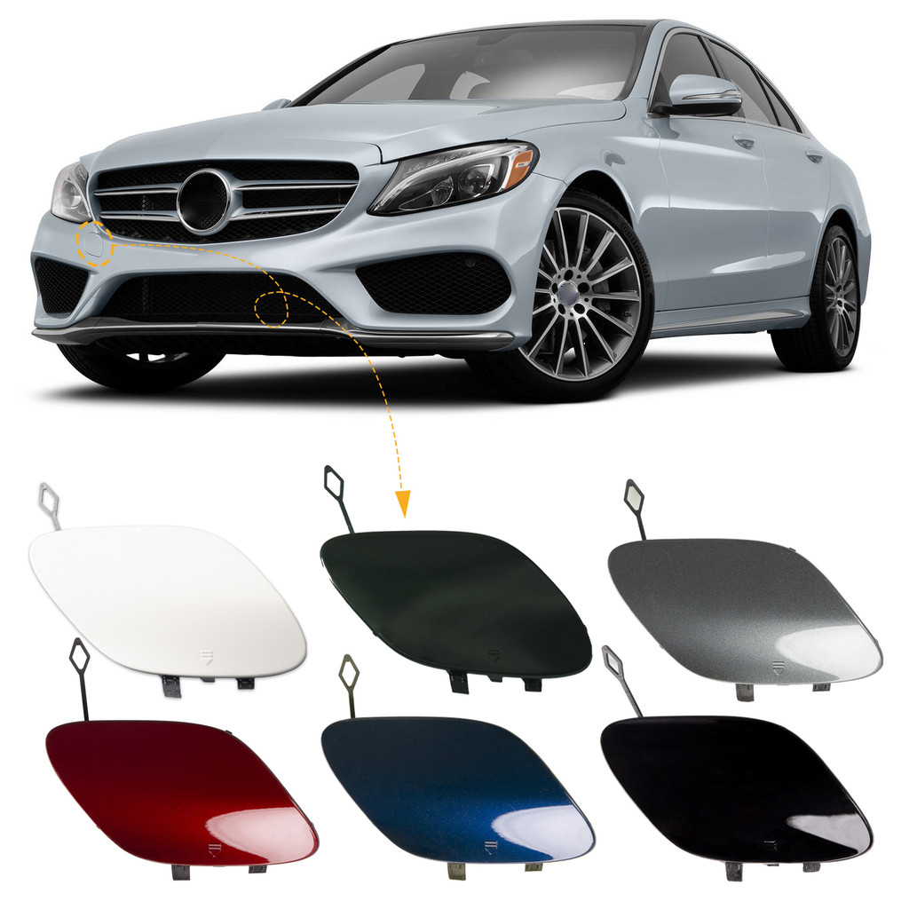 Front Bumper Tow Hook Cap Towing Eye Cover For Mercedes-Benz W205 Se C-Class C300 C400 C43AMG 2015-2