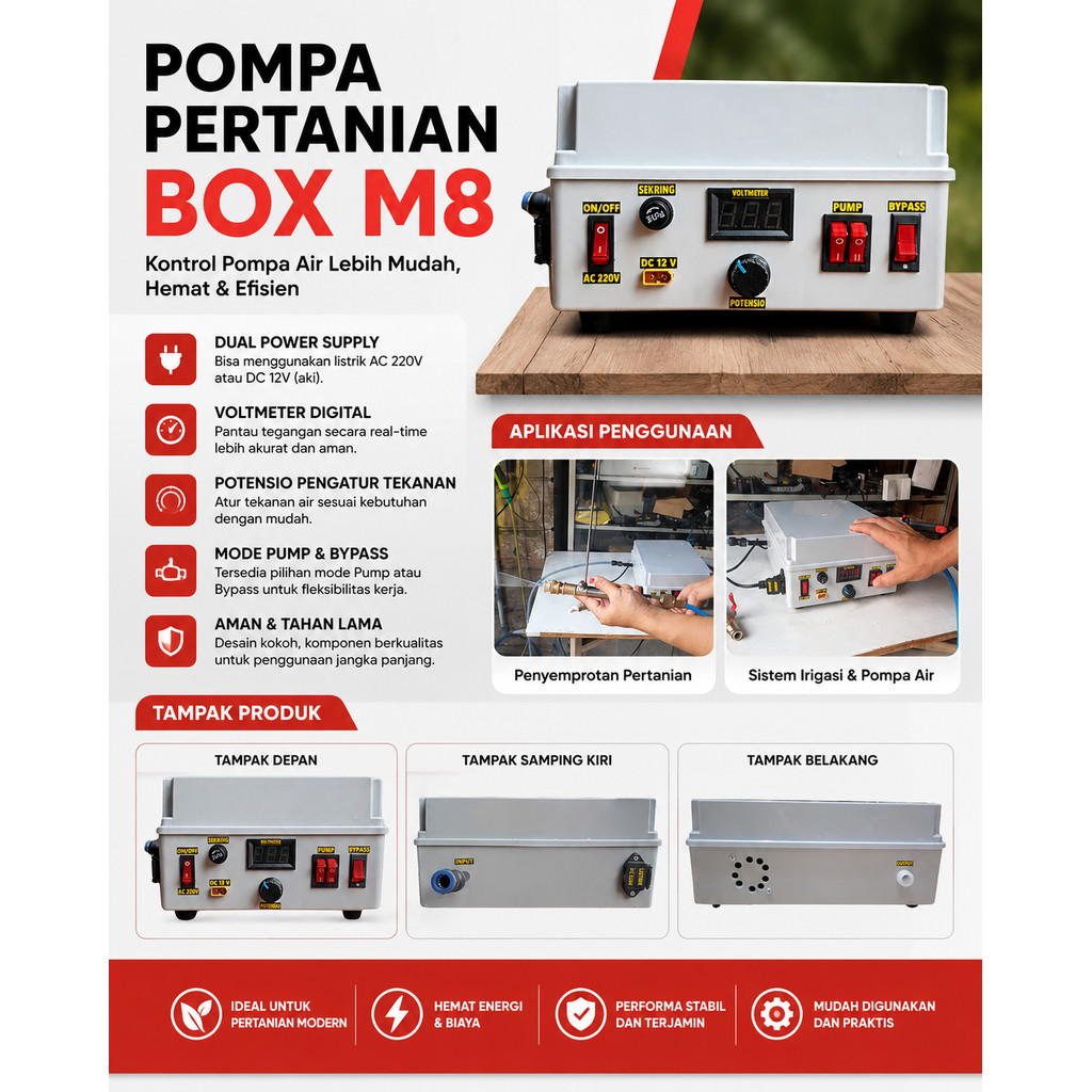 Paket Pompa Box M-Series Dual Pump - Series M8