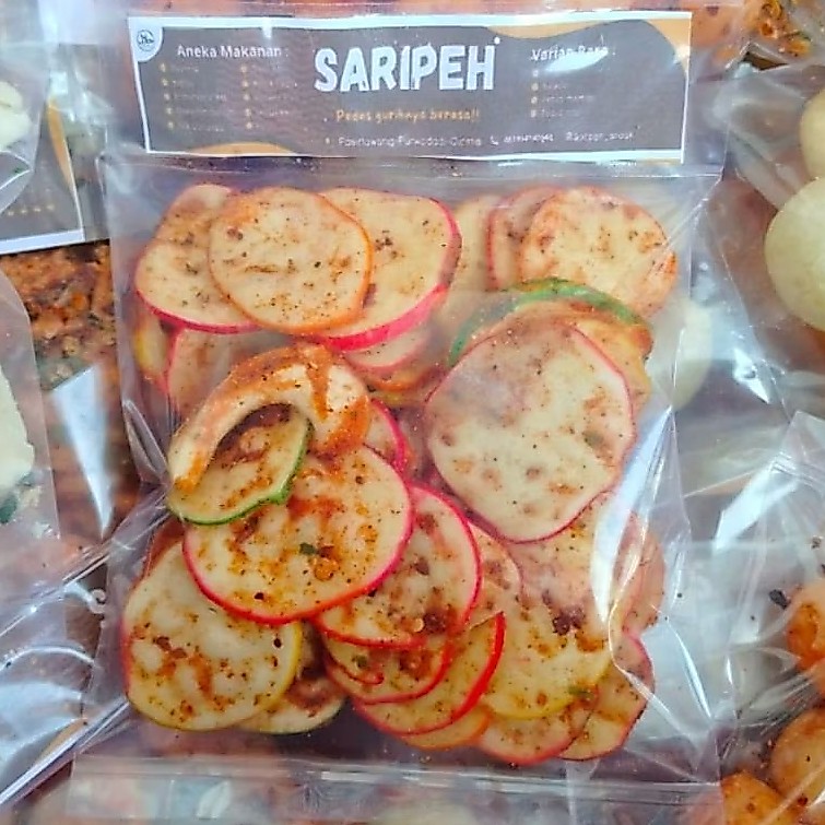 KERUPUK SEBLAK KOIN PAKET RESELLER Original Pedas Daun Jeruk Kriuk saripeh snack sudah terjual ribua