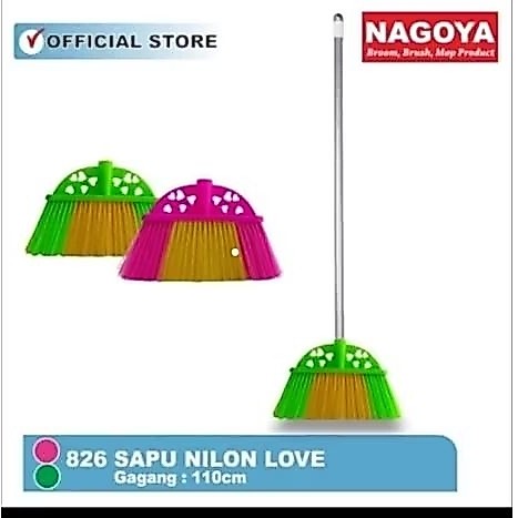 Sapu Nilon Nagoya Love 826 / Sapu Lantai Nilon Nagoya Love