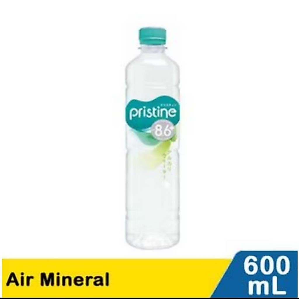 Air Mineral Alkaline Pristine 600ml - Alkaline, Ionisasi, Antioksidan