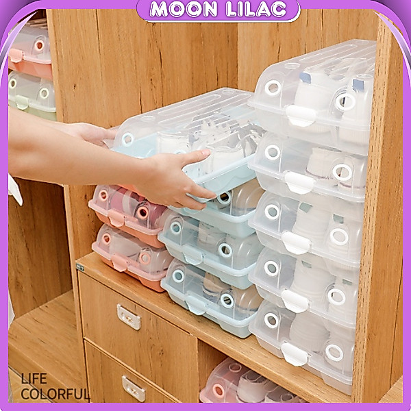HL0199 Kotak Sepatu Plastik Transparan Penyimpanan Kotak Sepatu Shoes Storage Box