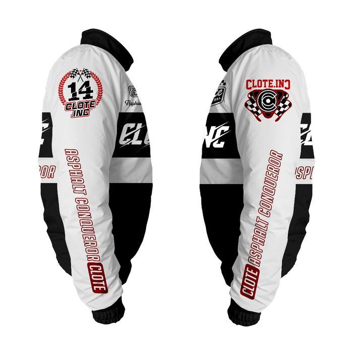 Promo Best Clote Jacket Nascar Asphalt Conqueror Black - White - S-Asphalt Black