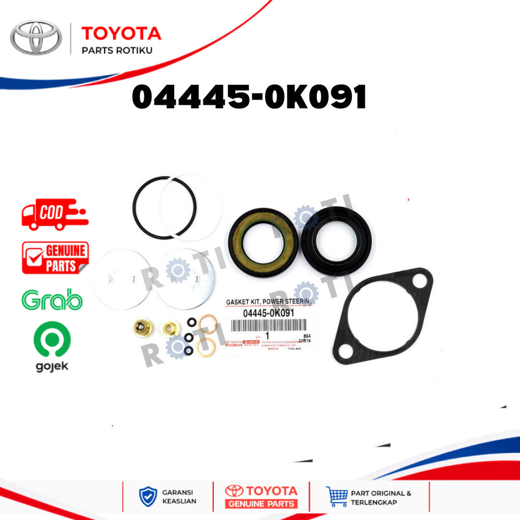 SEAL KIT POWER STEERING BAWAH INNOVA KUN26 TOYOTA 04445-0K091 ORIGINAL