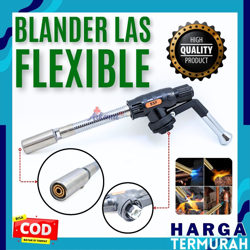 AUPSHOP BLANDER LAS FLEXIBLE | BRAZING  TORCH | ALAT LAS | KEPALA LAS FLEXIBLE | ALAT LAS | ALAT BAK