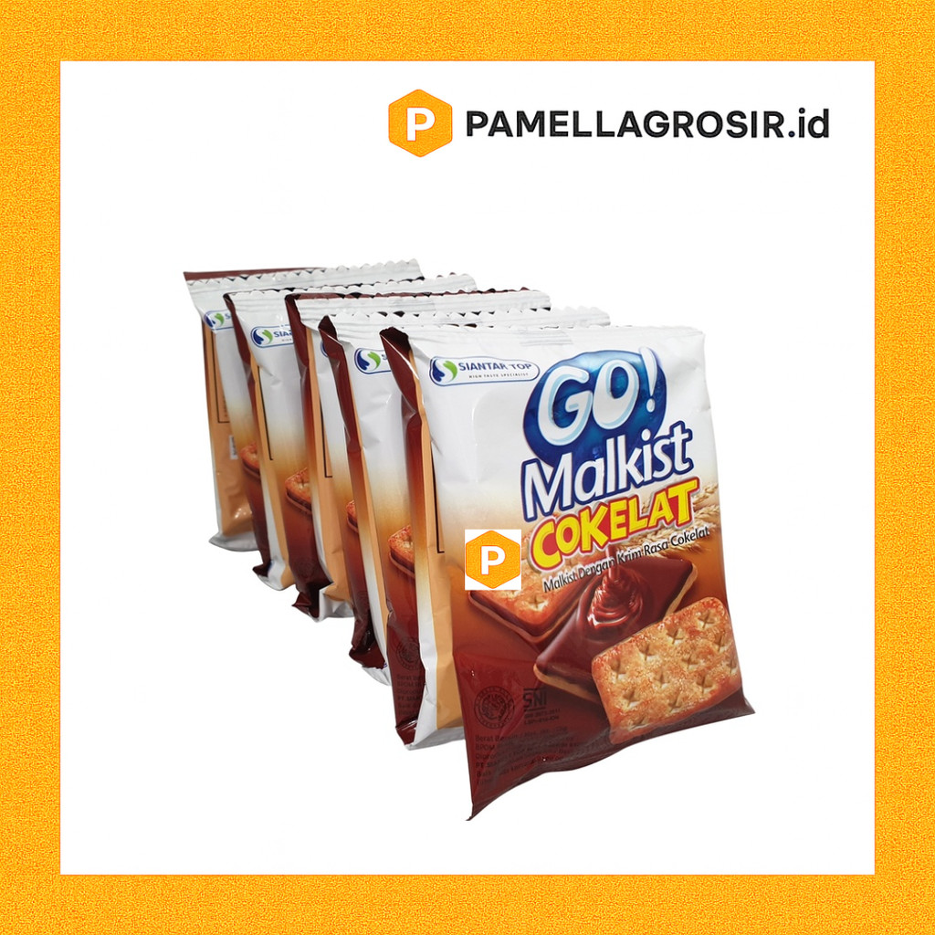 GO MALKIST COKLAT RENTENG 10 BUNGKUS - GO! MALKIST COKLAT