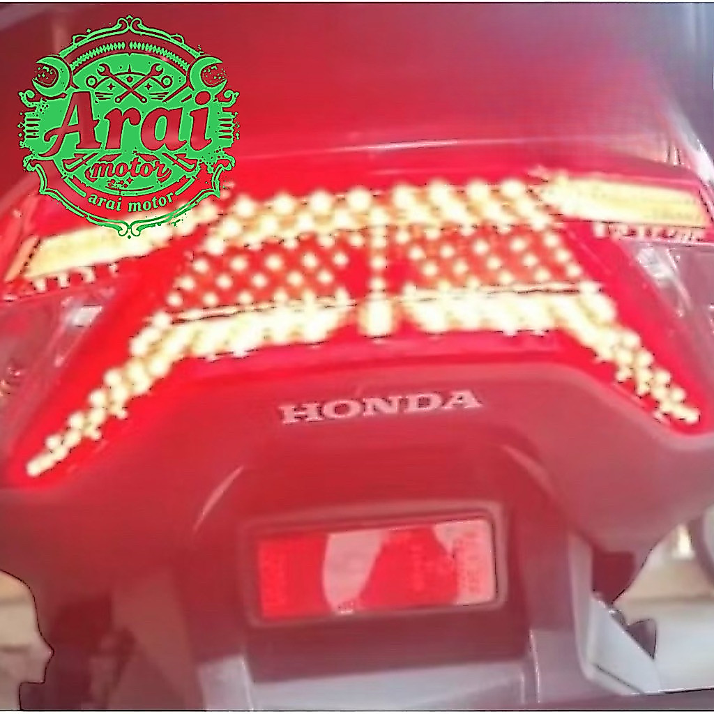 stoplamp running pcx new 160 / lampu belakang running pcx 160 tahun 2021 2022 2023 2024 2025 8 mode 