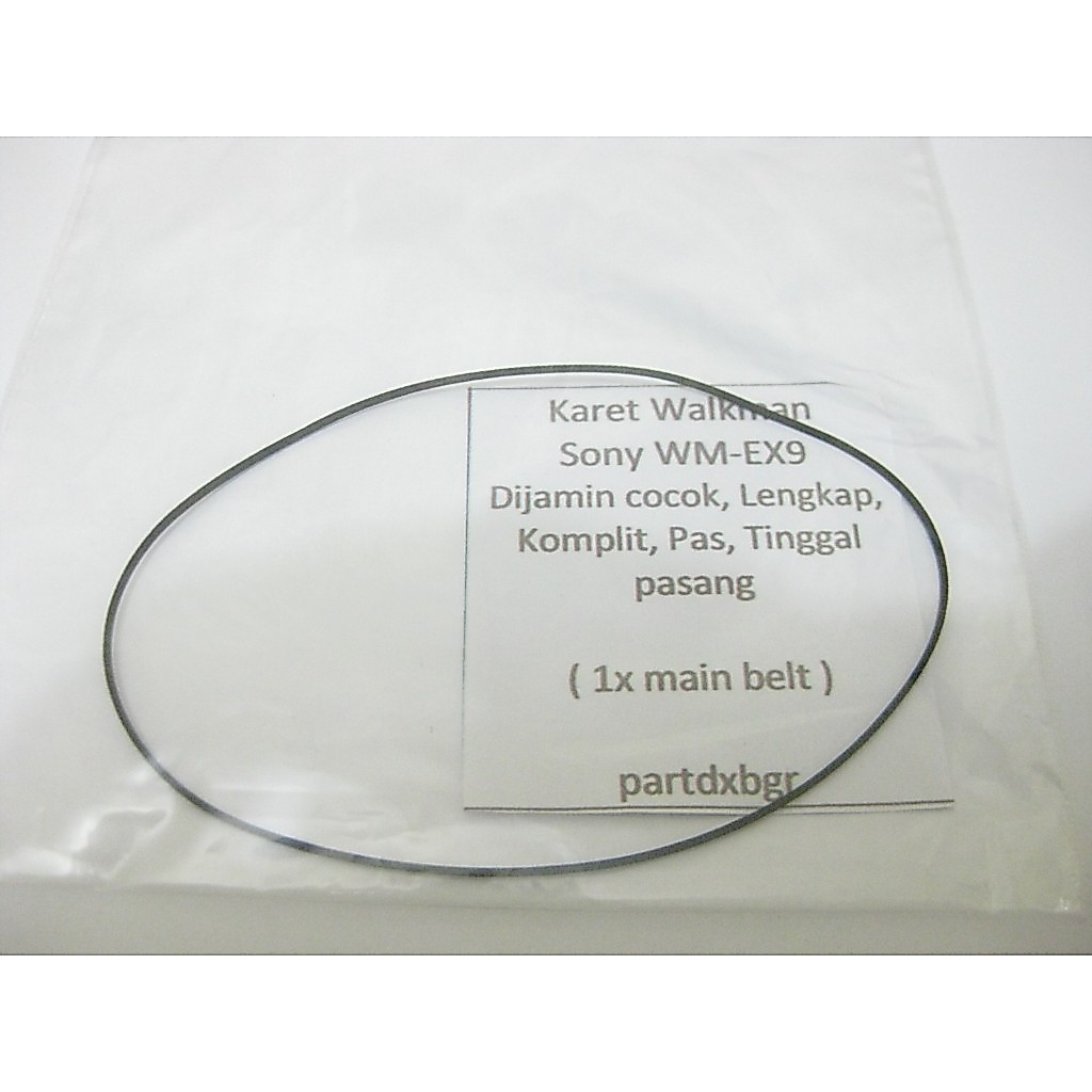 Karet Walkman Sony WM-EX9 komplit siap pakai